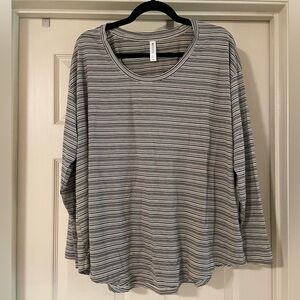 Athleta Cloudlight Stratus Striped Top Women’s Size 1X NWT
